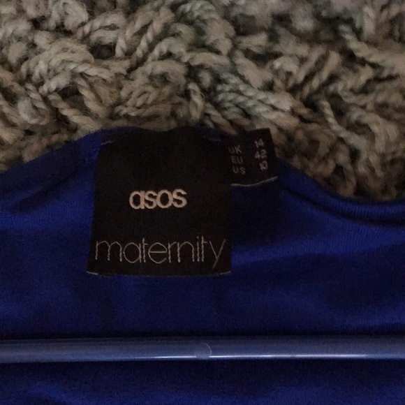 ASOS Cobalt Blue Maternity Dress - Picture 3 of 3